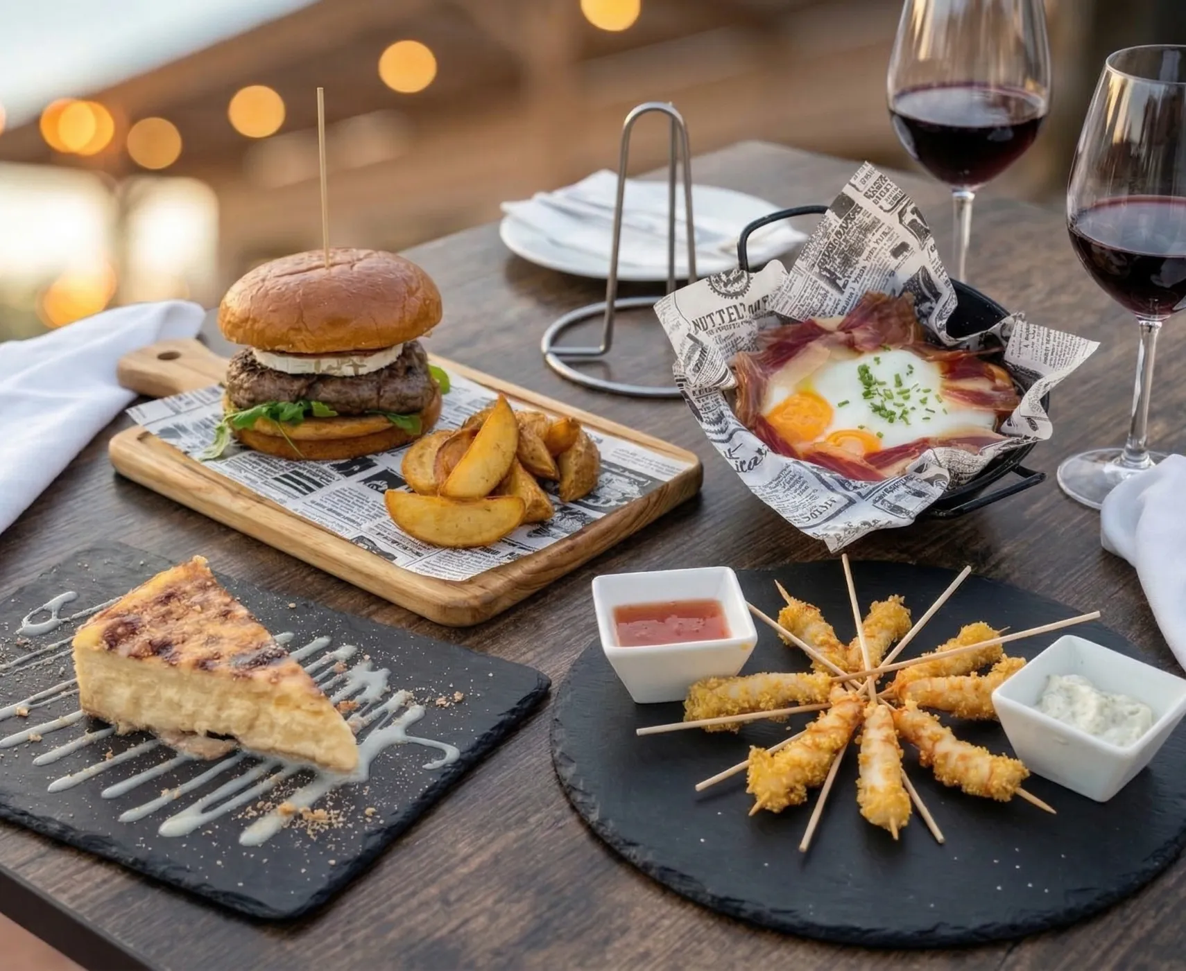 Gastronomía y terraza